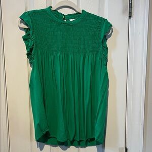 Crown & Ivy Emerald Green Blouse